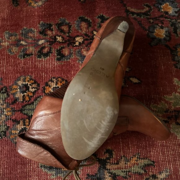 Aldo 30's Style Lace Up Heeled Booties 9.5 - Picture 5 of 7